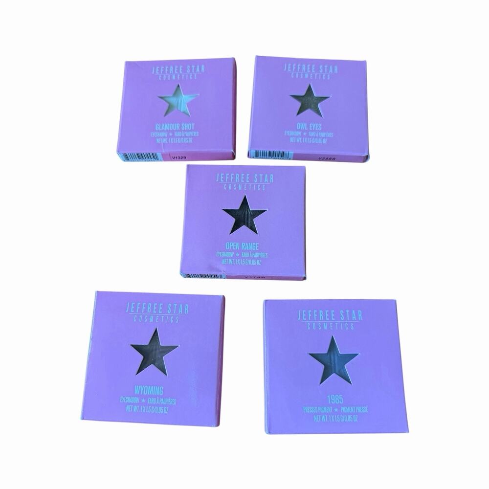 Jeffree Star Cosmetics Neutral Eyeshadow Pressed Pigment Curated Bundle 5 New